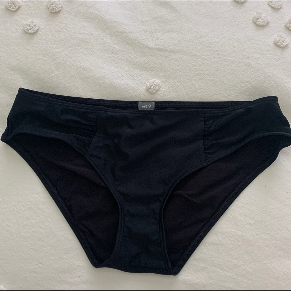 Aerie Hipster black bikini bottoms
